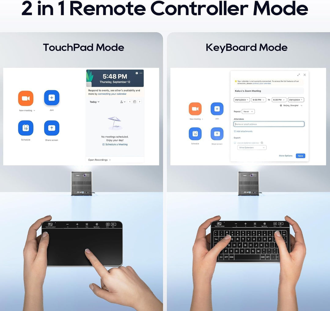CZUR StarryHub Konferenz Beamer 2200 ANSI mit 120° Weitwinkel Videokonferenzkamera, 1080P Kurzdistan
