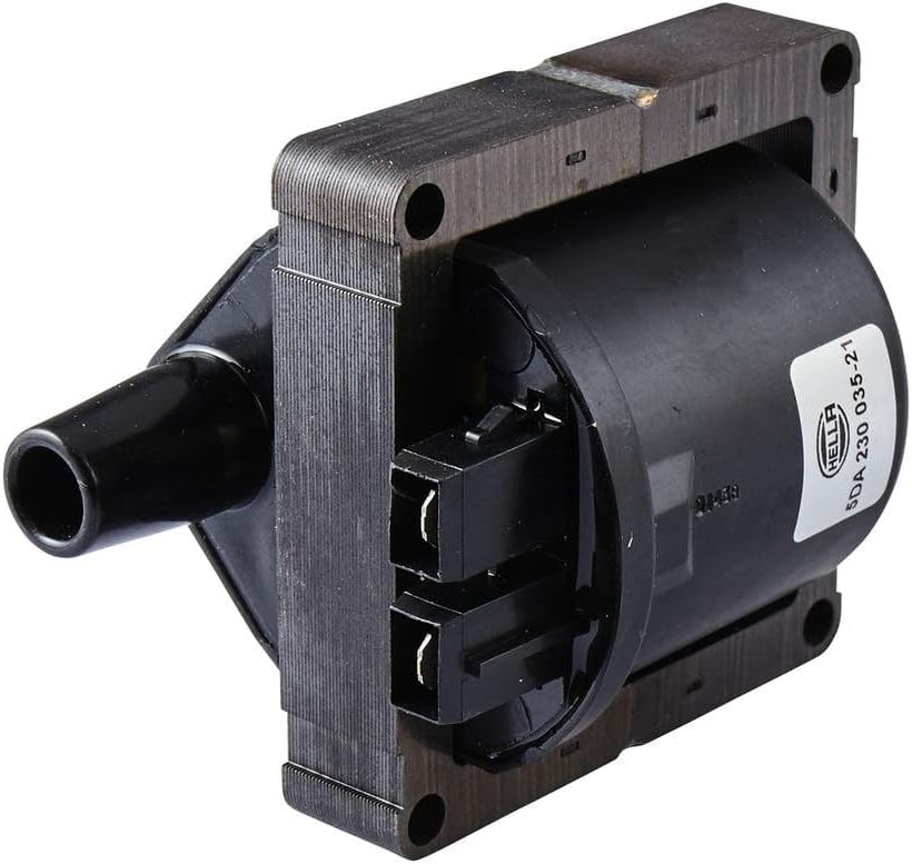 HELLA 5DA 230 035-211 Zündspule - 2-polig - Zündspule zum Verteiler - geschraubt - mit Zubehör