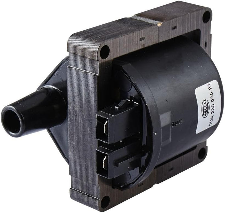 HELLA 5DA 230 035-211 Zündspule - 2-polig - Zündspule zum Verteiler - geschraubt - mit Zubehör