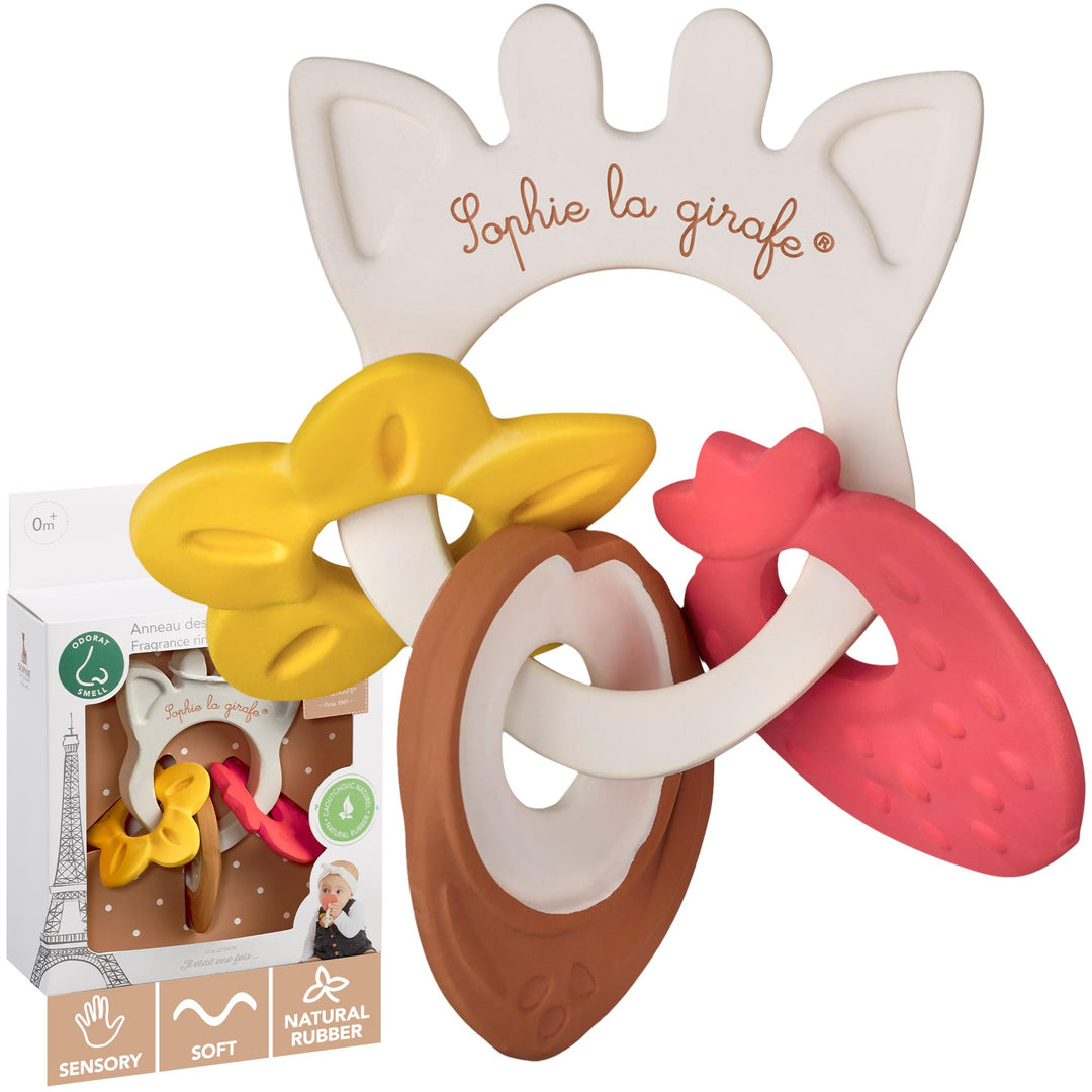 Sophie la Girafe - Ring der Düfte Sophie la Girafe – Erlebnis-Spiele – 3 Medaillons mit verschiedene