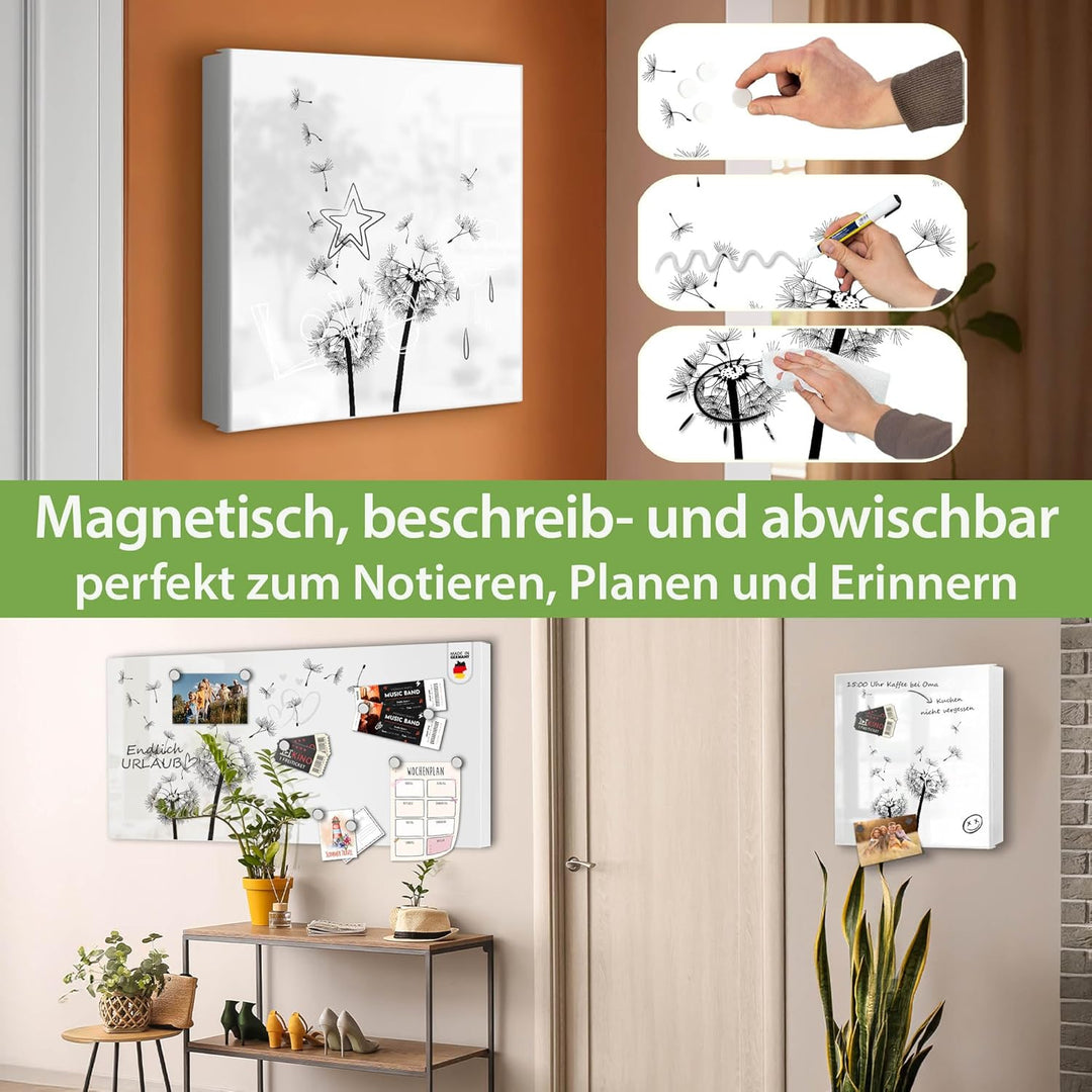 banjado Grosser Schlüsselkasten Metall - Schlüsselbox 30x30cm mit 32 Haken - Schlüsselkasten modern