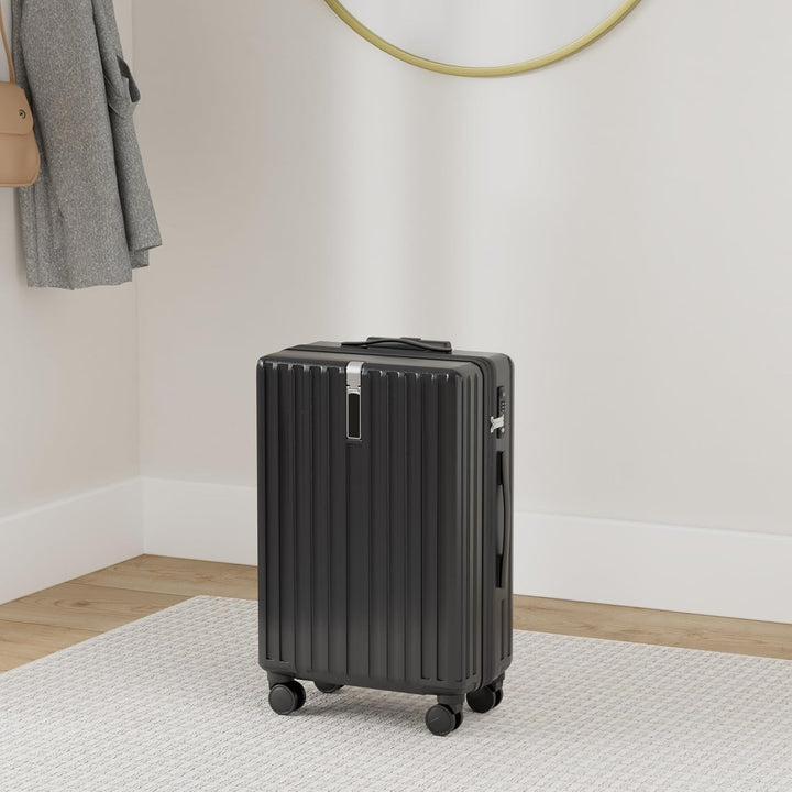 MGOB Koffer Handgepäck Hartschalen in Polycarbonat Reisekoffer mit 4 Rollen und Haken | 55x37x22cm |