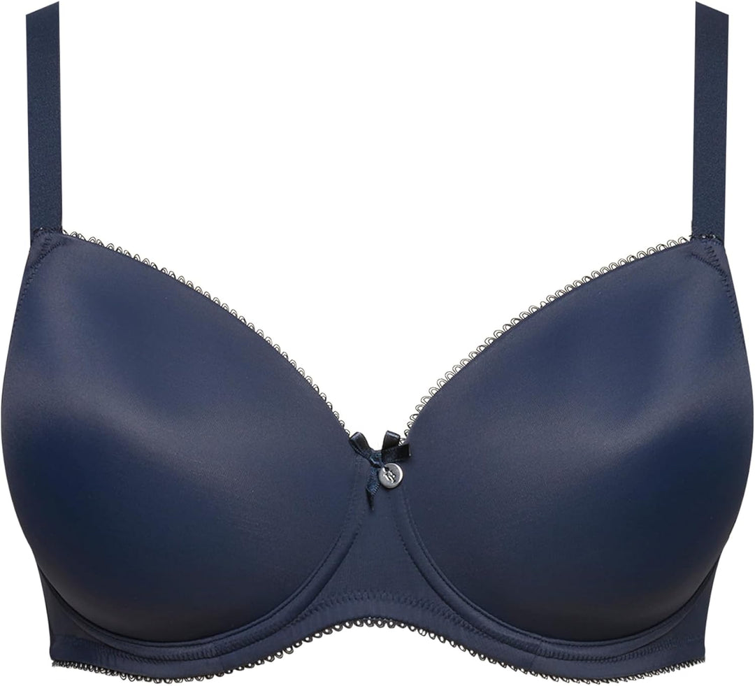 Ulla Popken Damen Bügel-BH, Softschale, Cup B-E 85B Nachtblau, 85B Nachtblau