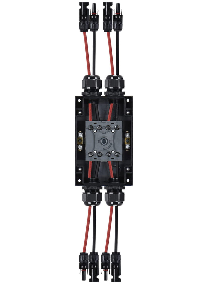 DIHOOL DC Trennschalter 2 Strings PV Anlage mit Generatoranschlusskasten Sicherungsautomat 32A IP66