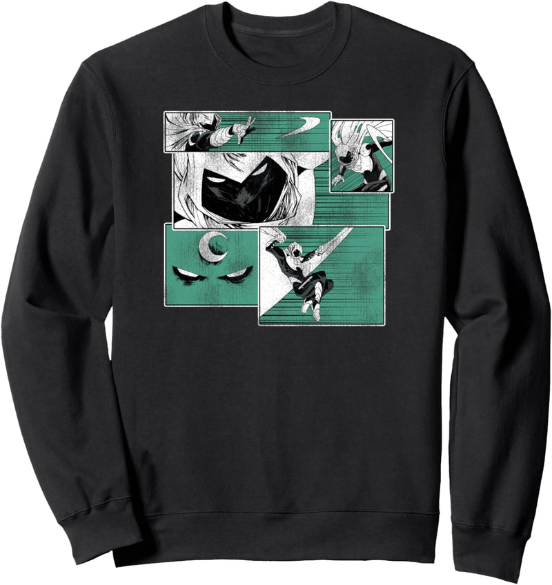 Marvel Moon Knight Graphic Comic Panels Sweatshirt