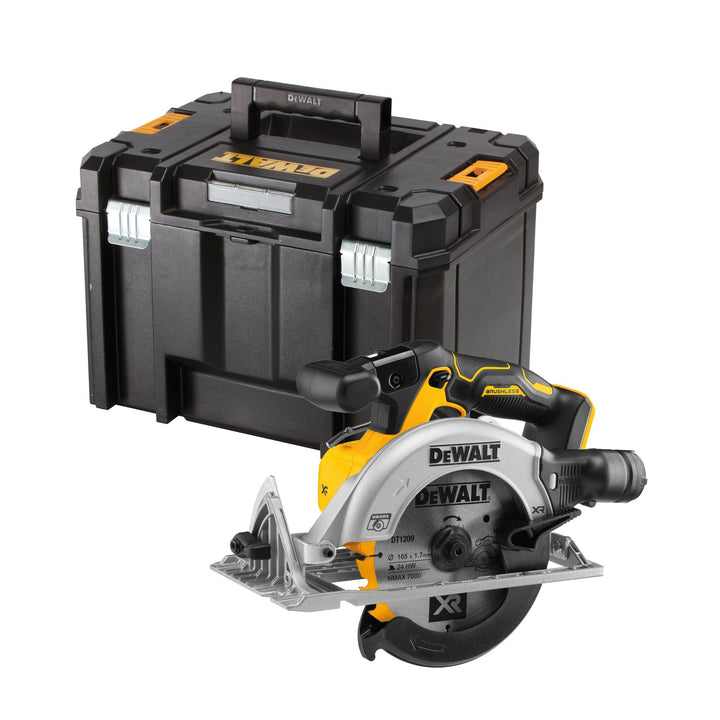 Dewalt 18V XR Akku-Handkreissäge DCS565NT (bürstenloser Motor, mit integrierter LED &amp; Blasvorrichtun