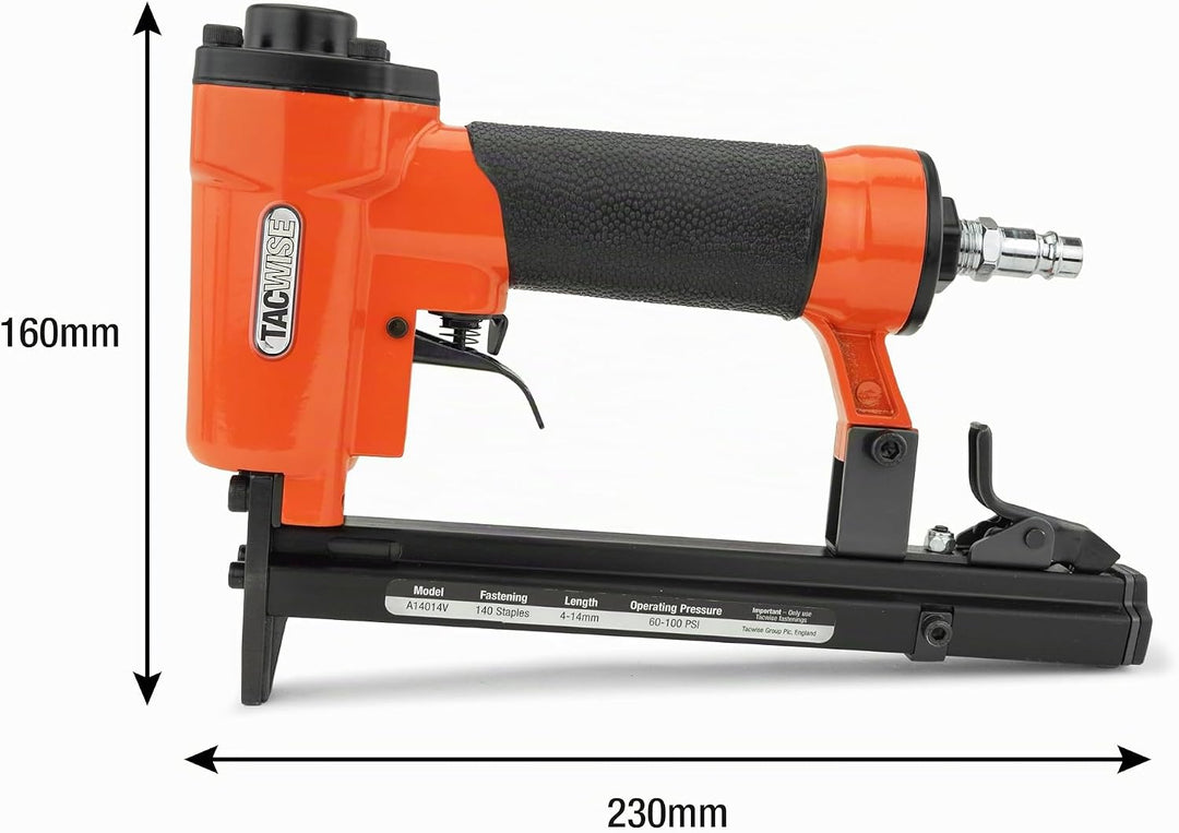 Tacwise A14014V Druckluft-Polstertacker, verwendet Typ 140/4-14mm Heftklammern, A14014V