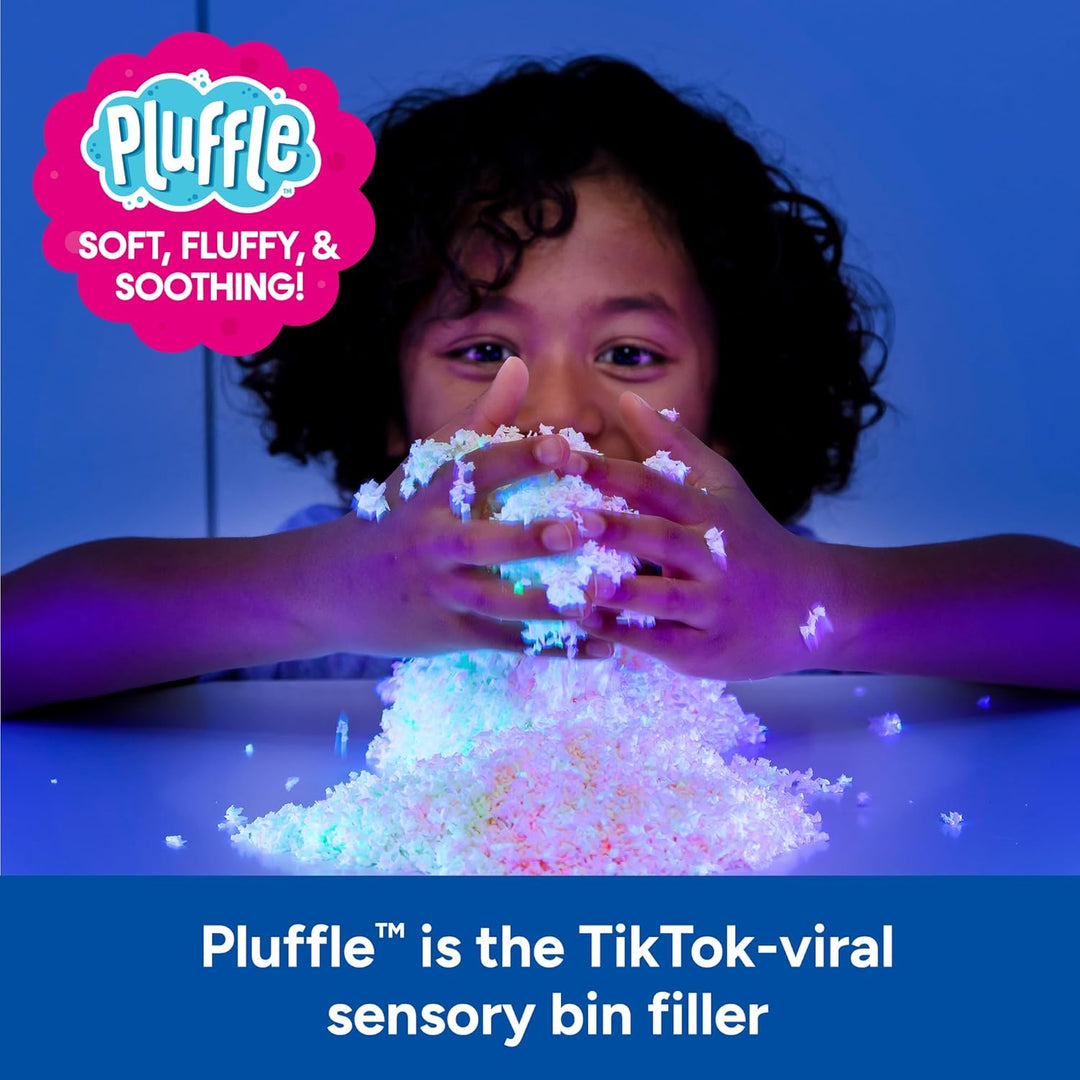 Learning Resources Playfoam Pluffle X-Röhre mit nachtleuchtendem Pluffle, Sensorik-Spielzeug, trockn
