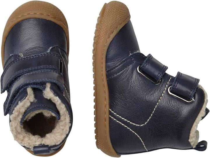 Naturino Bubble VL-Stiefeletten aus gefüttertem Nappaleder, Marineblau 26