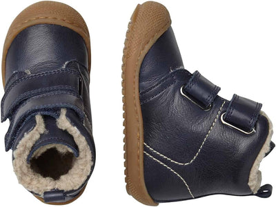 Naturino Bubble VL-Stiefeletten aus gefüttertem Nappaleder, Marineblau 26