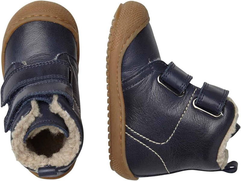 Naturino Bubble VL-Stiefeletten aus gefüttertem Nappaleder, Marineblau 26