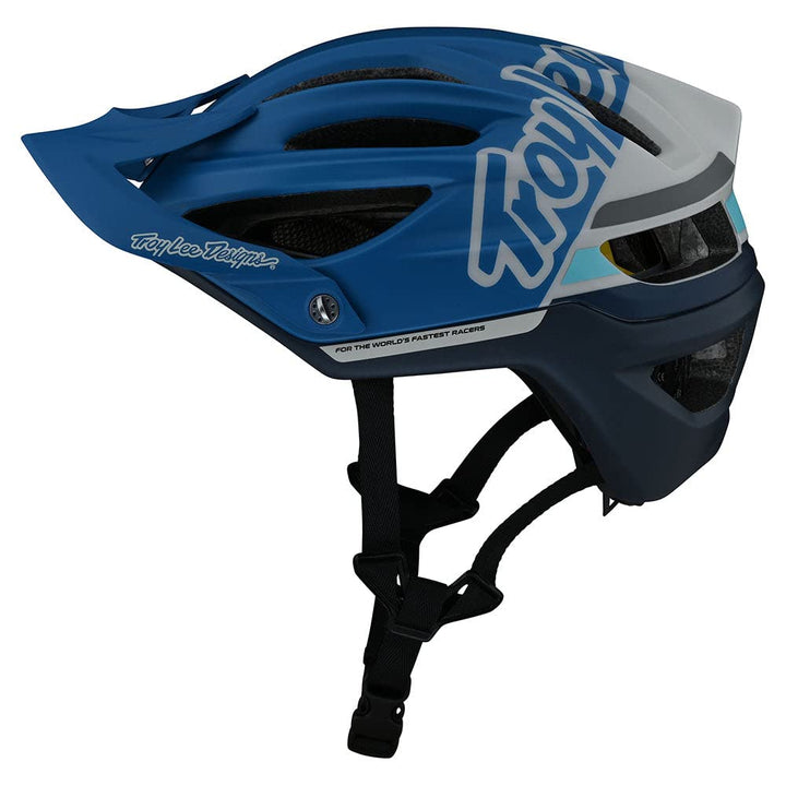 Troy Lee Designs A2 MIPS Helm 2022 Fahrradhelm XL / 2XL (59 - 62 cm) Silhouette, Blau, XL / 2XL (59