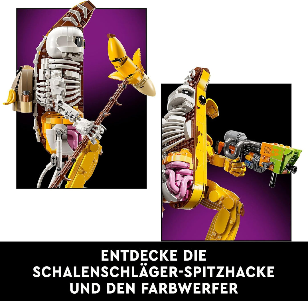 LEGO Fortnite Knochen-Schali - Gamer Modellbau -Bauset für Erwachsene - Schalenschläger Spitzhacke,