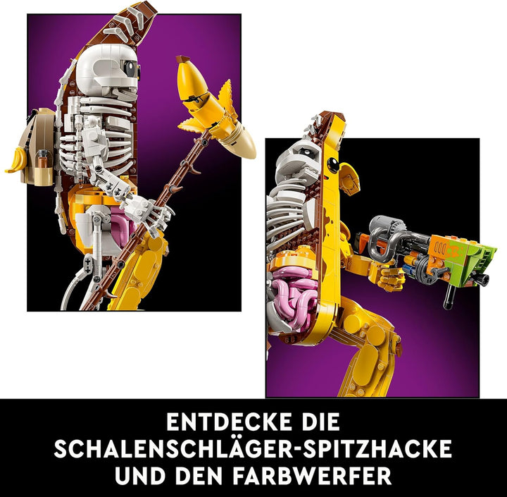 LEGO Fortnite Knochen-Schali - Gamer Modellbau -Bauset für Erwachsene - Schalenschläger Spitzhacke,