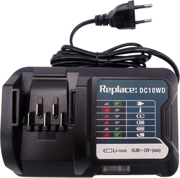 2 Stück BL1041B 4,0Ah Akku mit Ladegerät 10.8V-12V DC10WD DC10SB für Makita 12V Akku BL1015 BL1041B