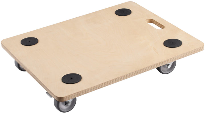 Metafranc Transportroller 590 x 490 mm - 200 kg Tragkraft - Sperrholz - PU-Räder / Möbelroller mit B