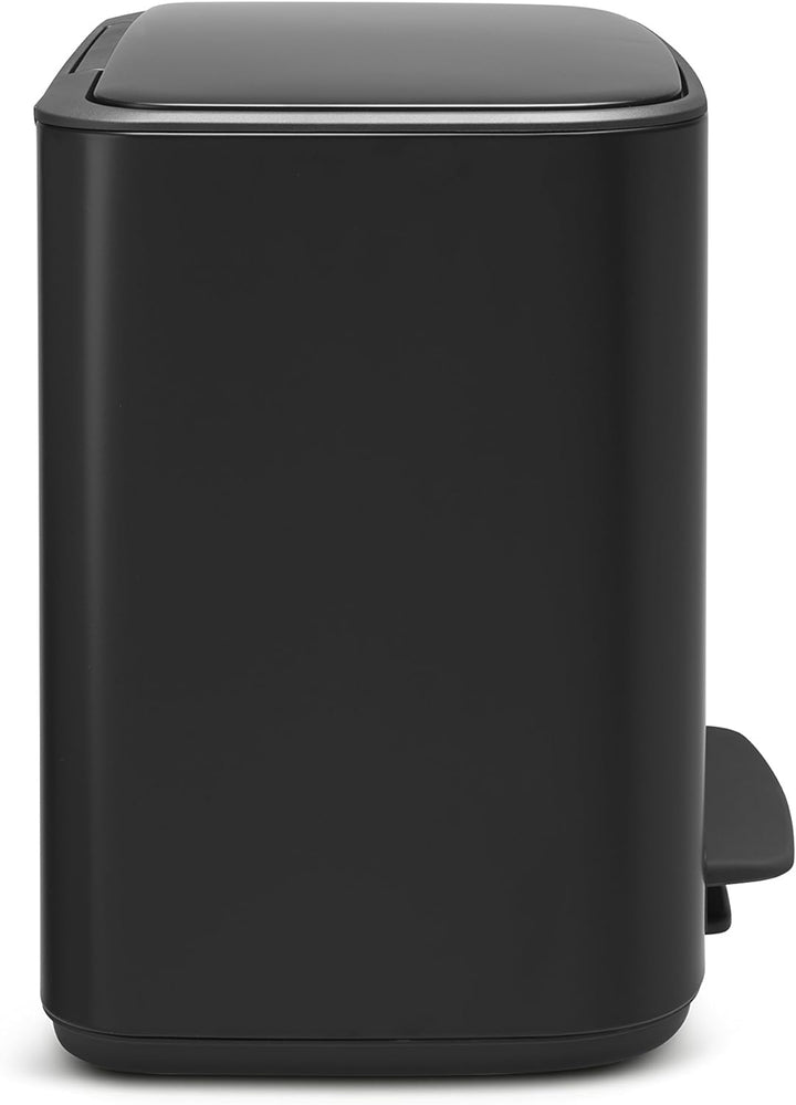 Brabantia Bo Treteimer 36 L Abfalleimer, Metall, Matt schwarz, 54 x 36.5 x 44 cm, 1 Einheiten 1 Inne