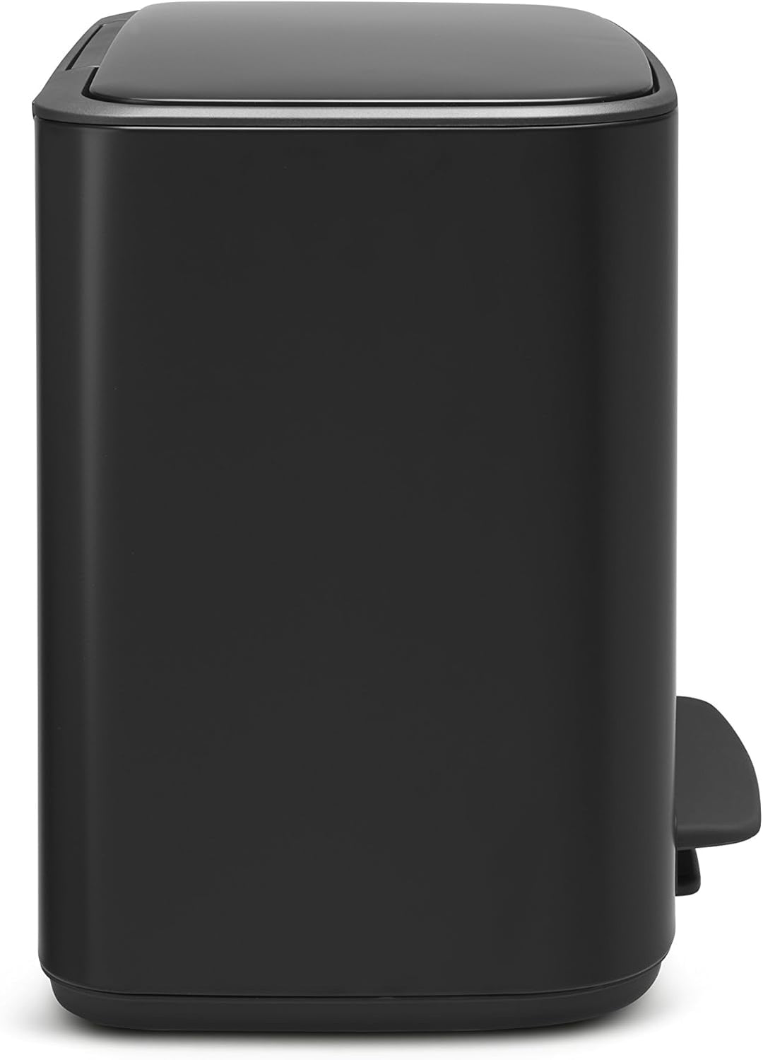 Brabantia Bo Treteimer 11 plus 23 L Abfalleimer, Metall, Matt schwarz, 54 x 36.5 x 44 cm, 1 Einheite