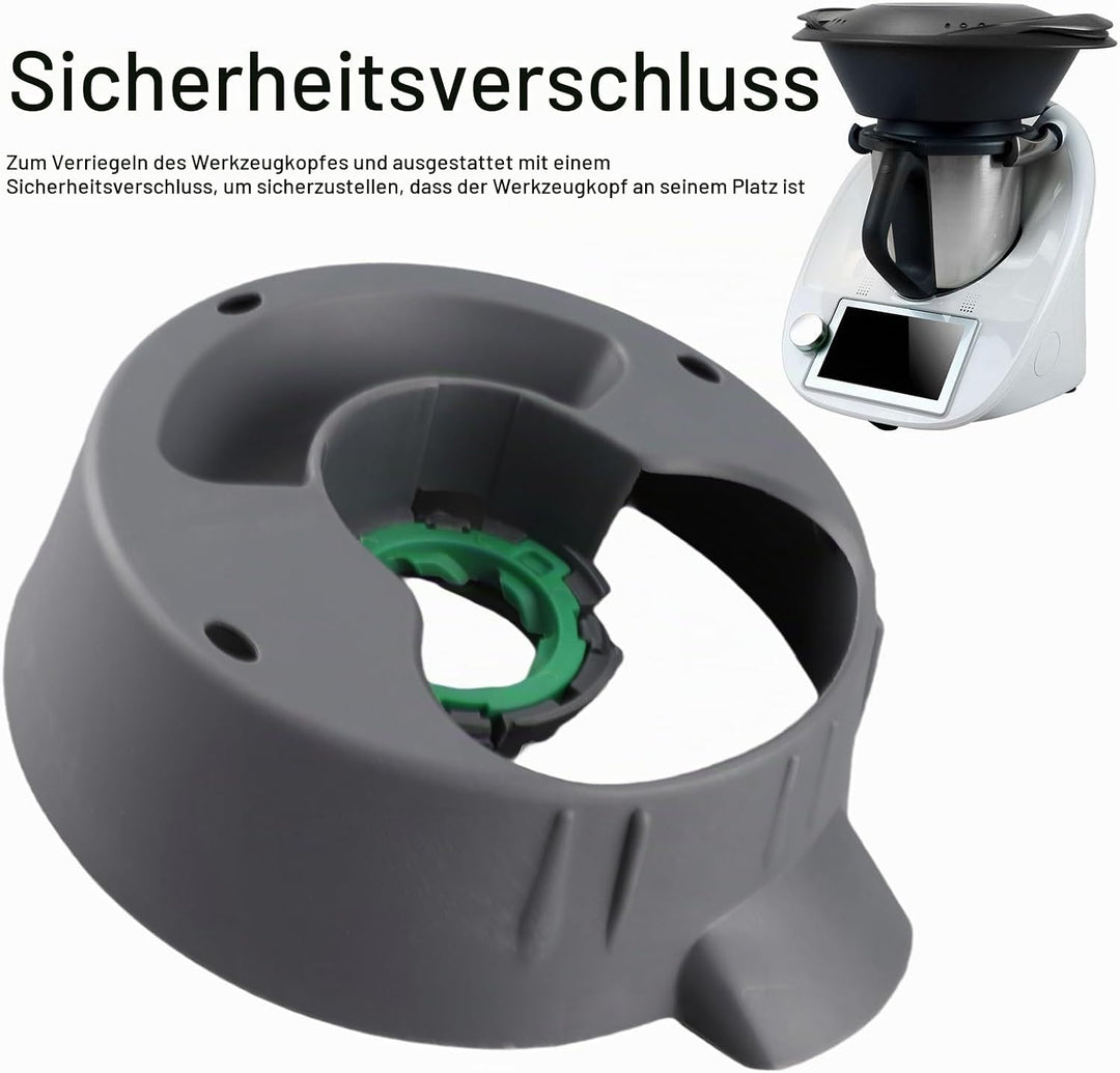 Mixtopffuss Haupttopfboden Ersatzteil für Thermomix TM5 TM6, PP Material Kompatibel mit Vorwerk Küch