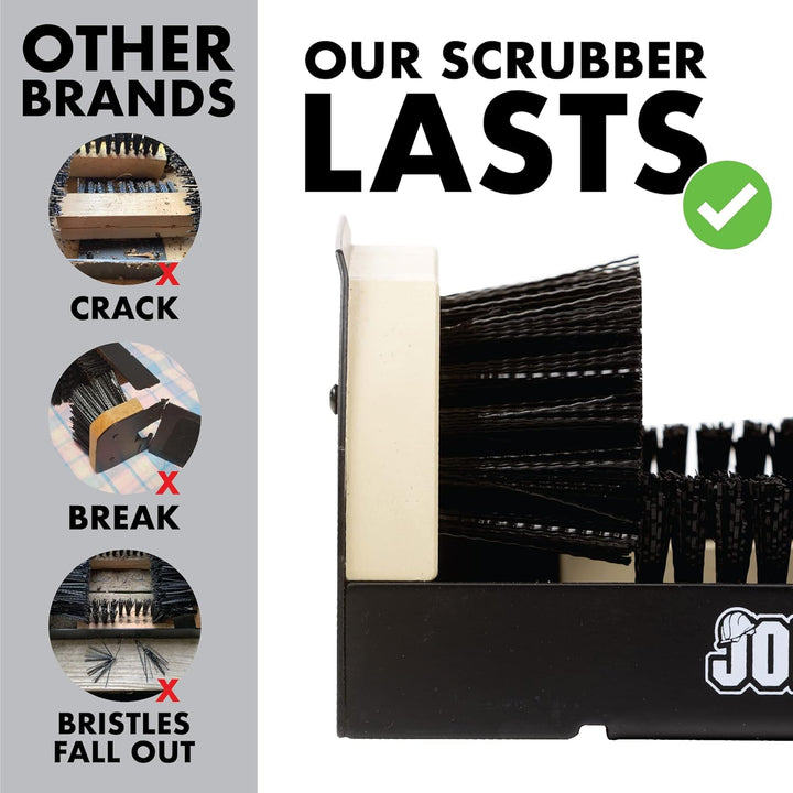 JobSite The Original Boot Scrubber - Die Original All-in-1 Allwetter Stiefel- Schuhputz- Reinigungs-