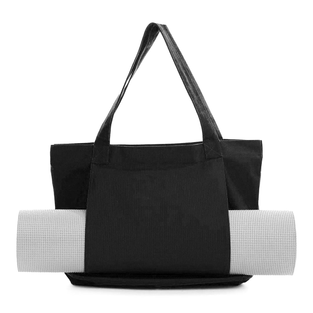 Zimoer Sporttasche Damen Yogatasche Gross Leinen Tragetasche für Yogamatten Yoga-Zubehör Aufbewahrun