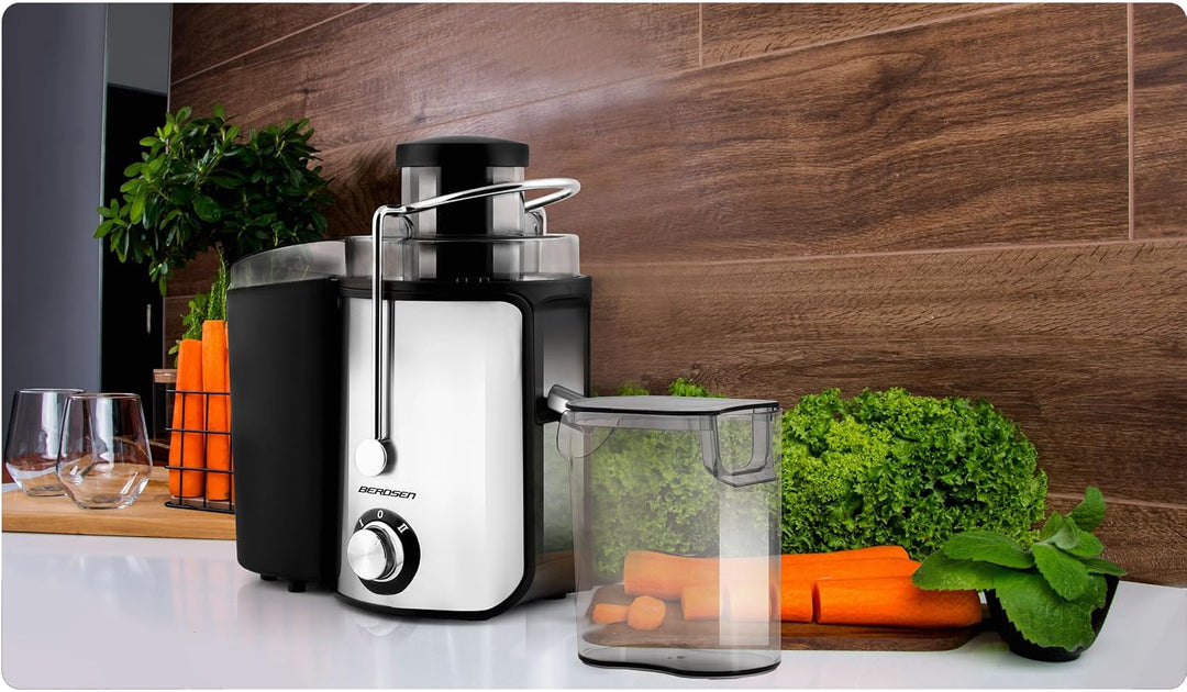 Berdsen - Entsafter - für Obst und Gemüse - 500 ml Saftbehälter BPA-frei - Saftmaschine - 600 W - Ed