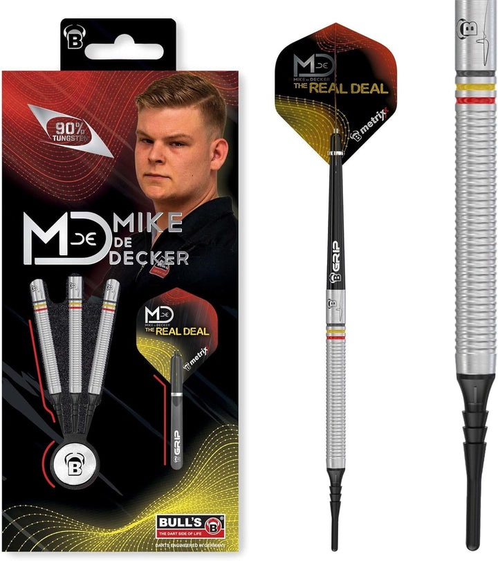 BULL´S Bulls Mike De Decker Soft Dart, 90% Tungsten 18 g, 18 g