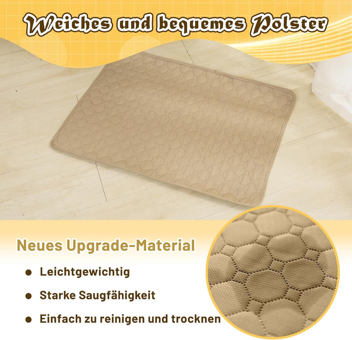 Hunde-Katzen-Trainingsunterlage 2-TLG. Set | Extra stark saugfähig | Wasserdicht & rutschfest | Wasc