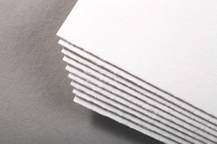 Clairefontaine 96417C Malblock, 4-seitig verleimt Aquarellpapier Feinkörnig, Fontaine/Hadern, 42 x 5