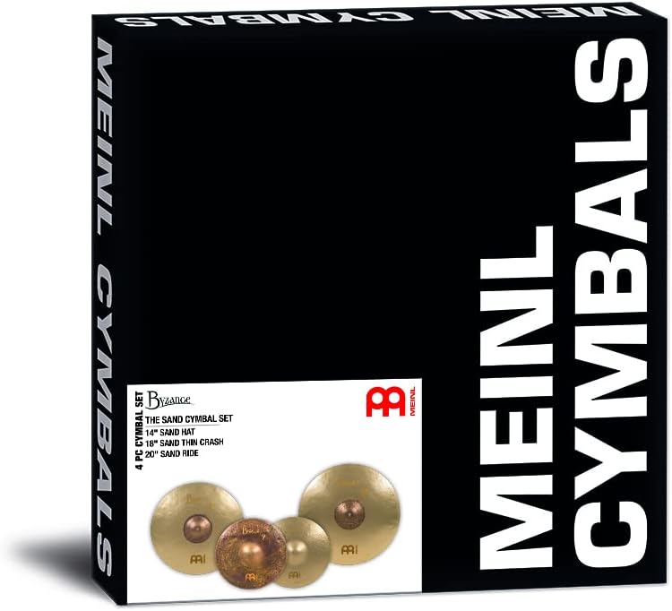 Meinl Cymbals Byzance Vintage Benny Greb Sand Schlagzeug Becken Set 14-20 Zoll (Video) Box Pack (35,