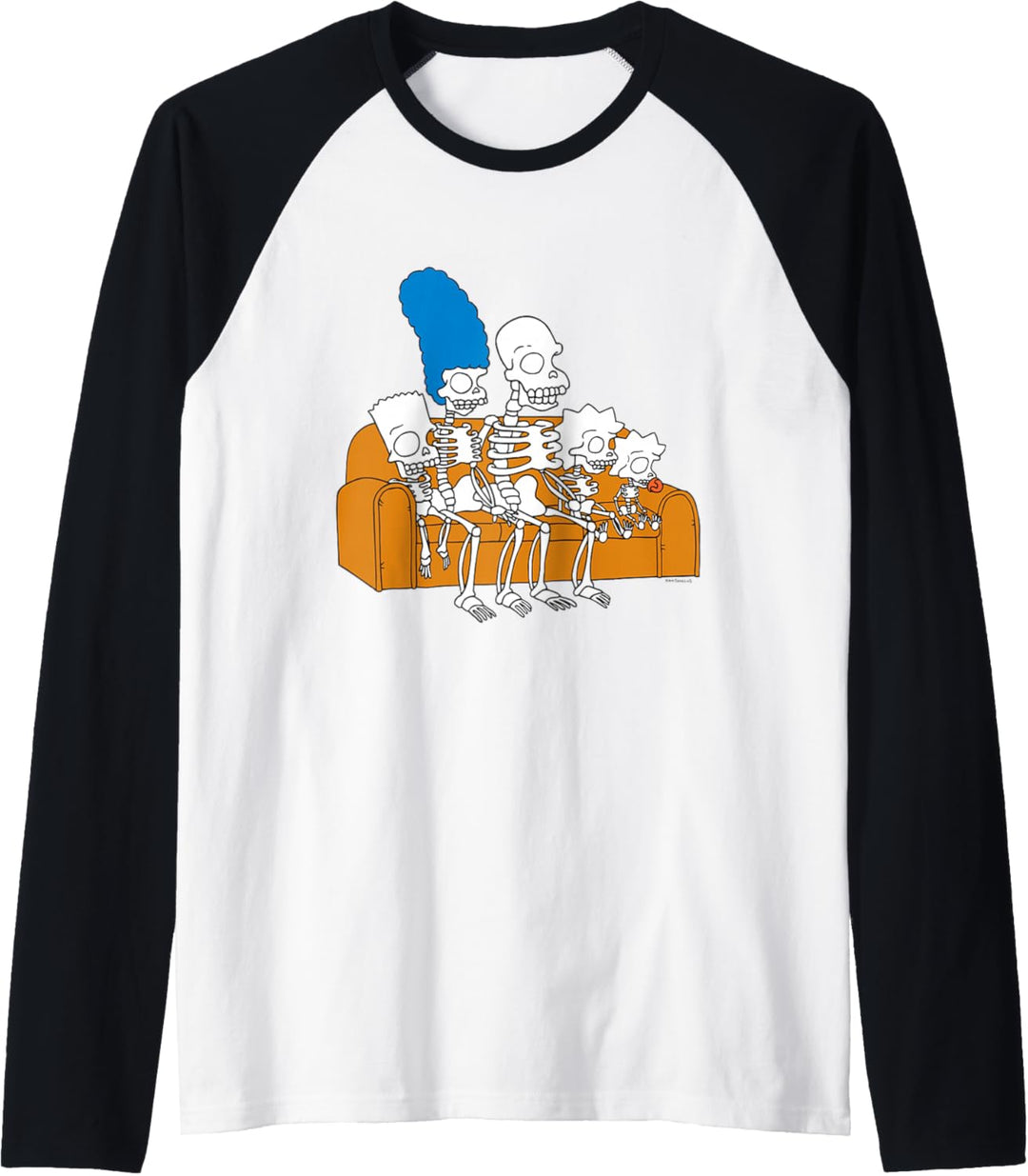 The Simpsons Skeletons Treehouse of Horror Couch Gag Raglan