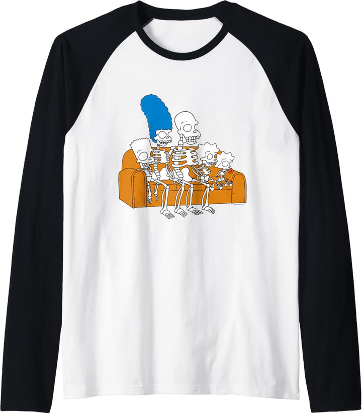 The Simpsons Skeletons Treehouse of Horror Couch Gag Raglan