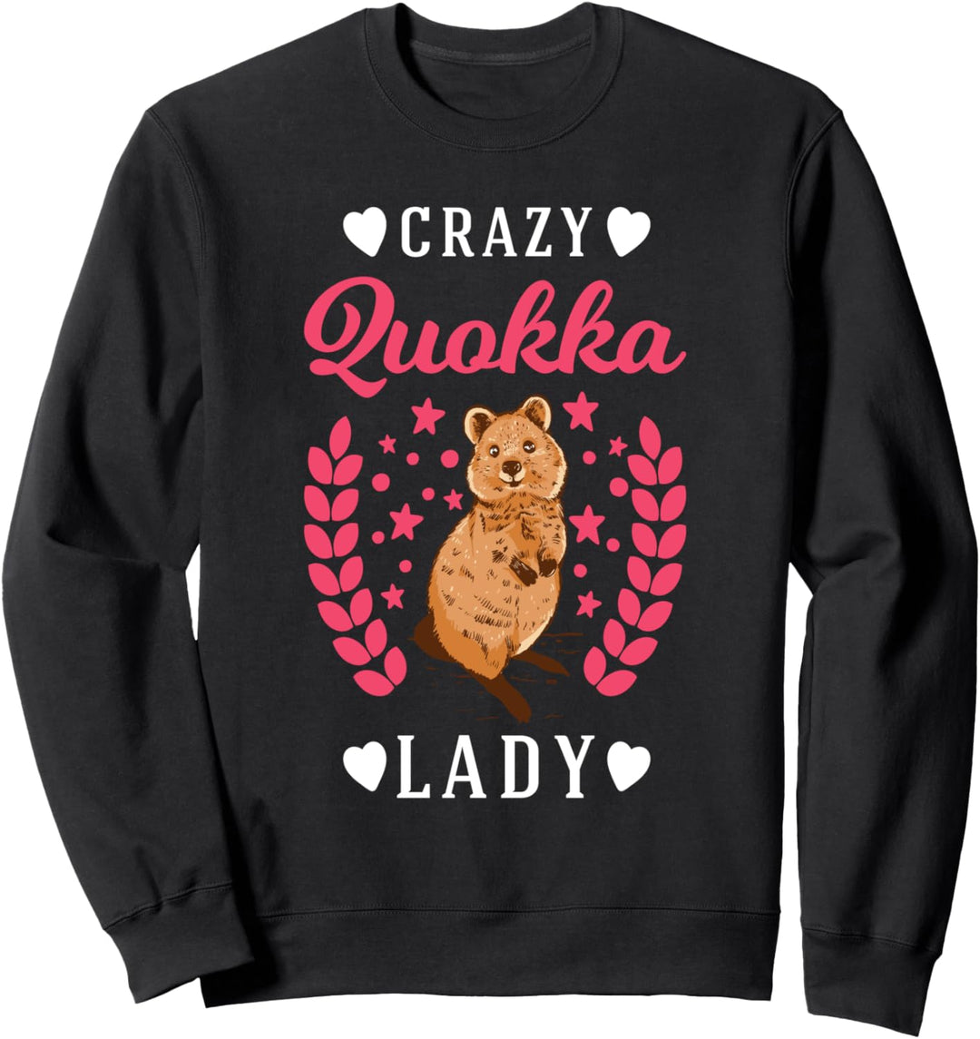 Crazy Quokka lady Kurzschwanzkänguru Quokka Sweatshirt