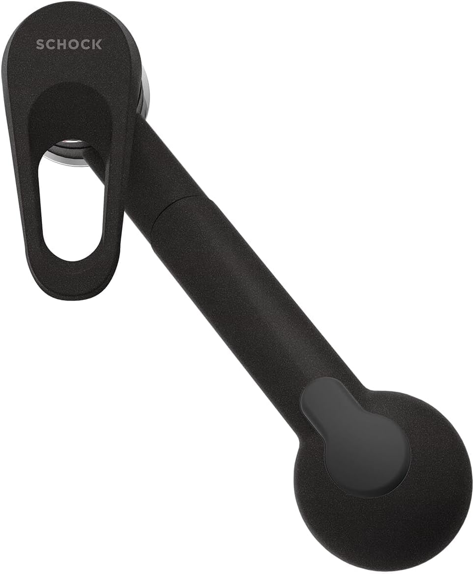 Schock 525122GON Küchenarmatur Cosmo Onyx – Schwarze Hochdruck Armatur mit ausziehbarer Schlauchbrau