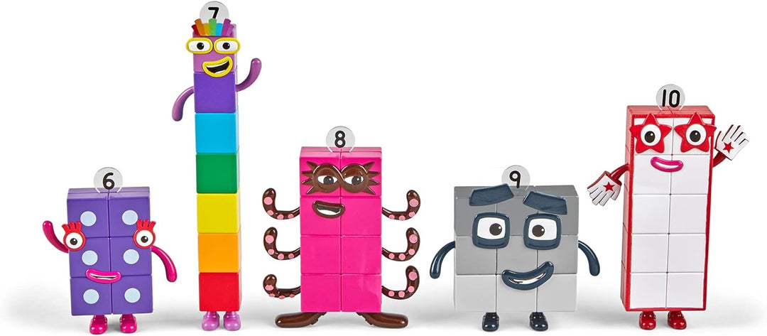 Learning Resources Numberblocks-Freunde Sechs bis Zehn, Spielfiguren, offizielle Sammelfiguren für K