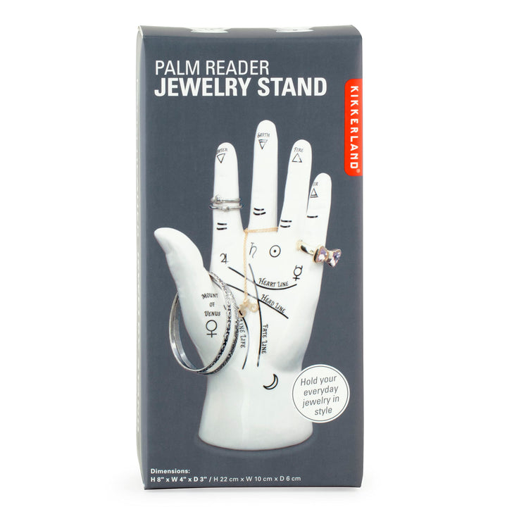KIKKERLAND JK17 Palm Reader Schmuckständer, Weiss