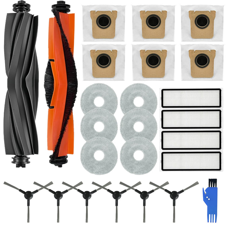 25 Stück Zubehör für Xiaomi X20+/X10+, für Dreame L10s Ultra/L10 Ultra/L10 Prime Roboter Staubsauger