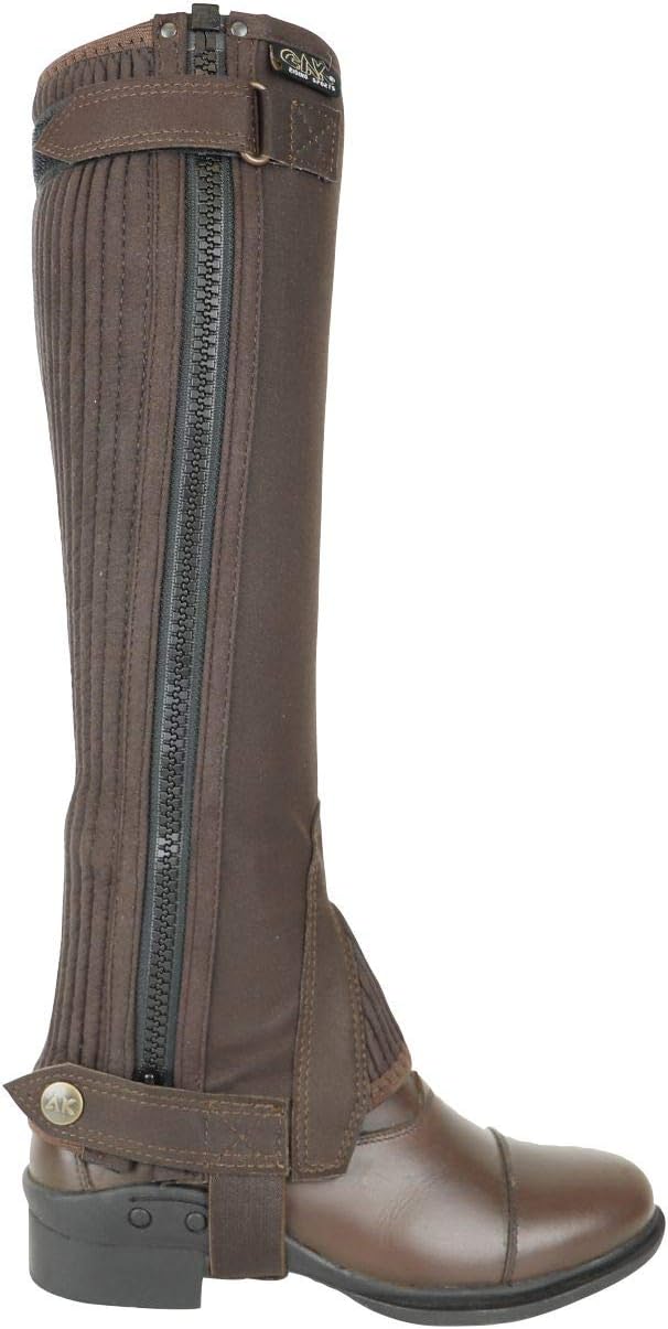 AK Reit-Halbchaps aus Mikro-Wildleder, waschbar Braun S, Braun S