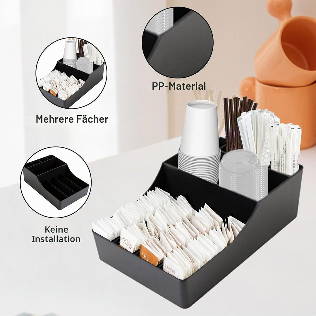 GAESHOW Kaffee Spender Organizer, Kaffeestation Zubehör Organizer, Aufbewahrung von Kaffeezubehör, T