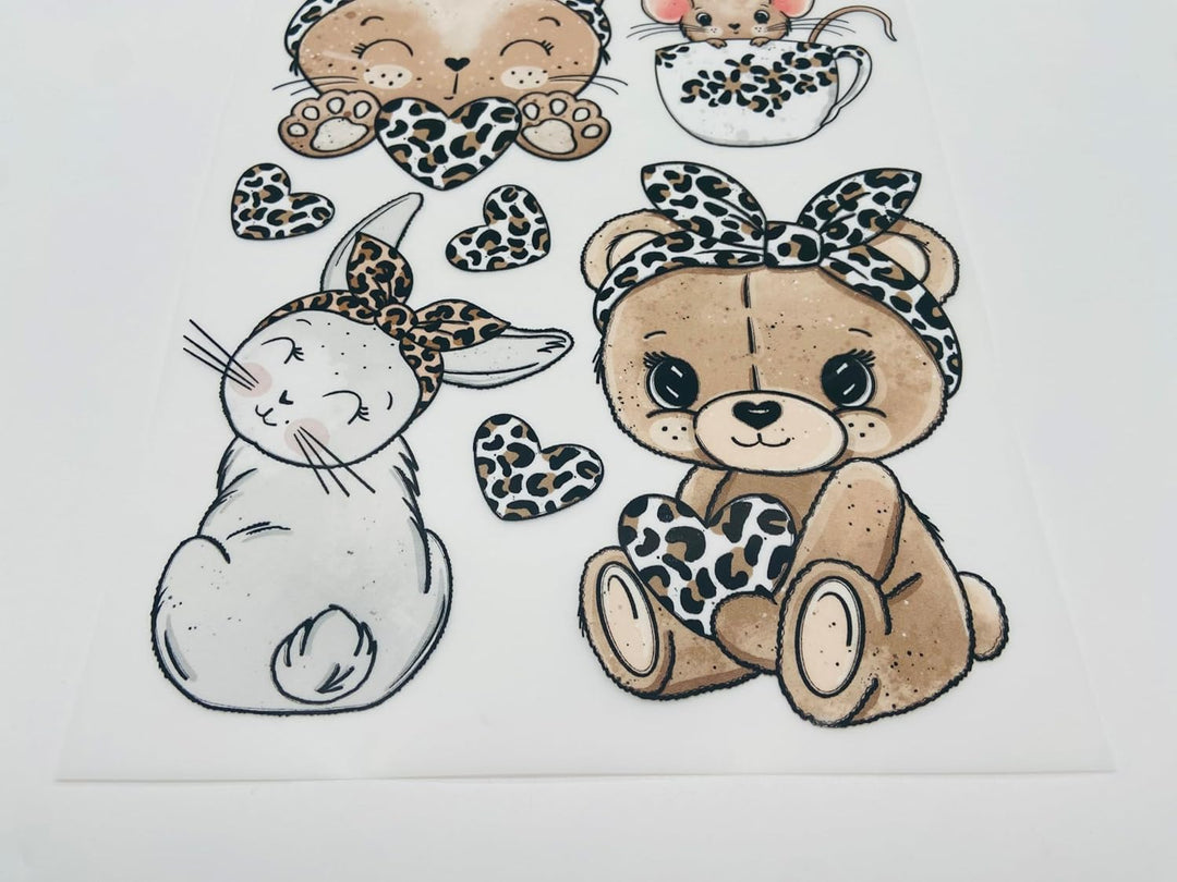 Bügelbilder Set für Textilien DIN A4 Kinder Mädchen Jungen Dino Einhorn gross klein Aufbügelbild zum