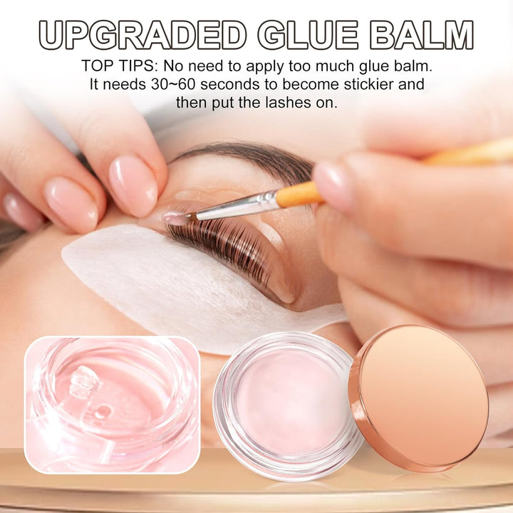 Wimpernlifting Lash Lifting Kit mit Glue Balm, DONG RHYME Wimpernlifting Kit mit Klebebalsam in Pfir