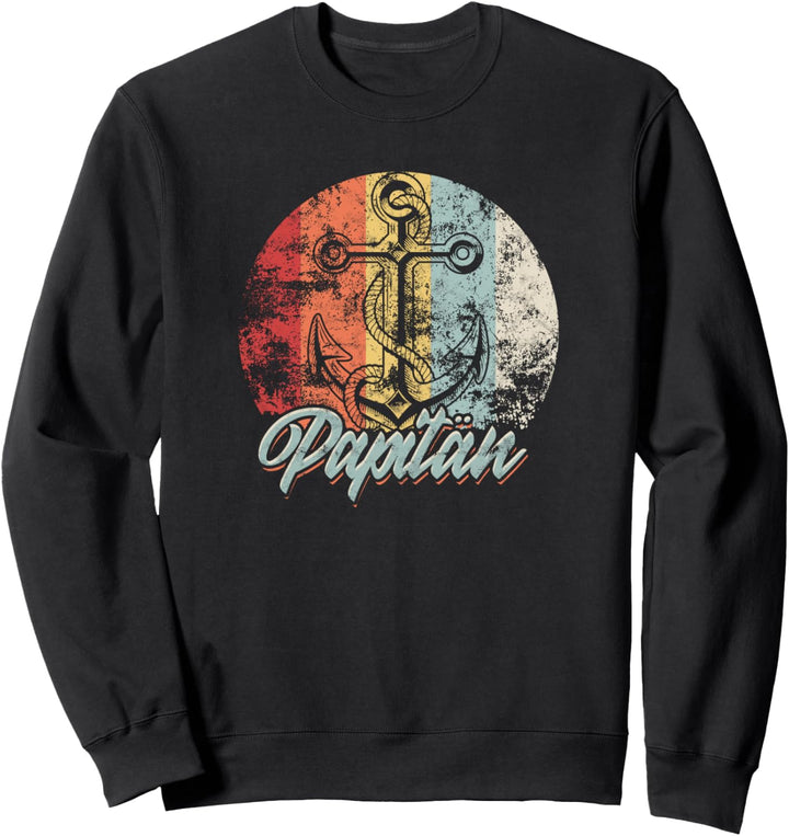 Anker Kapitän Vatertag Papitän Papa Vater Sweatshirt