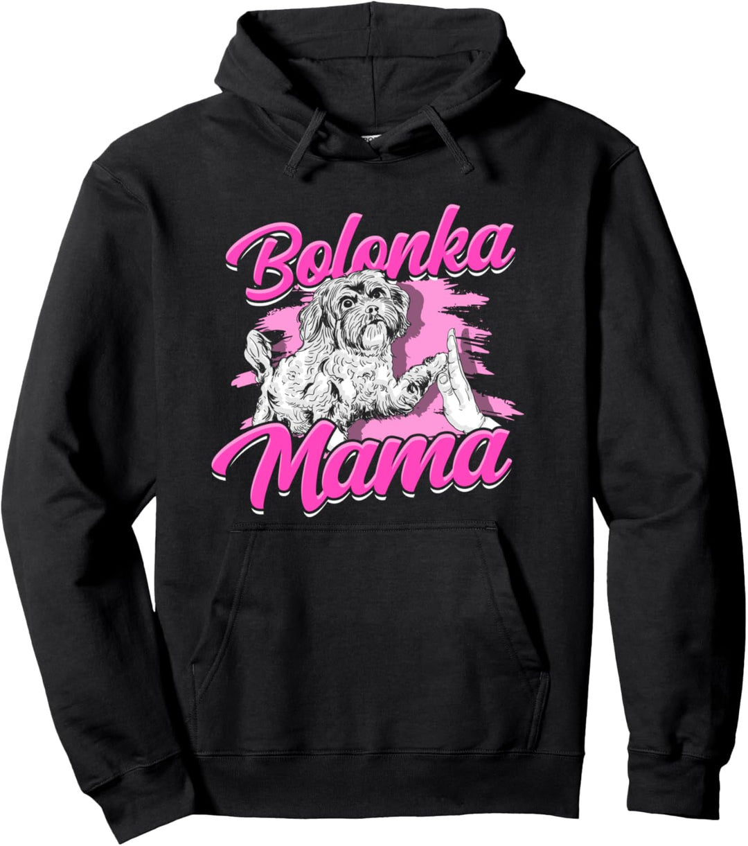 Bolonka Mama Haustier Hunde Hundemama Damen Bolonka Zwetna Pullover Hoodie