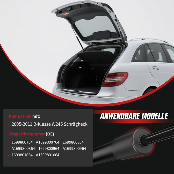 Gasfeder Heckklappe kompatibel mit Mercedes B-Klasse W245 (B150–B200 F-CELL, 2005–2011), OTUAYAUTO 2