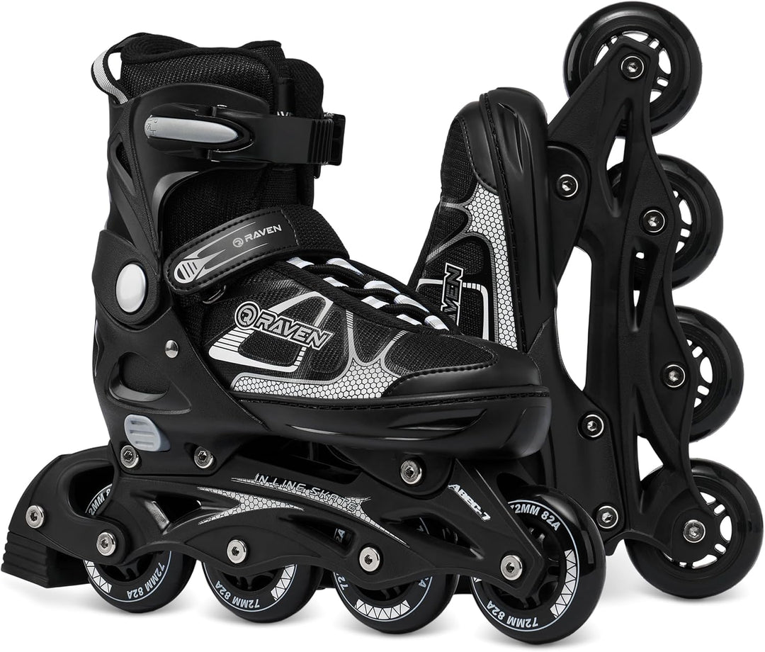 Raven Verstellbare Inlineskates optional als 2in1 Inlineskates-Schlittschuhe Spirit - Kugellager Abe