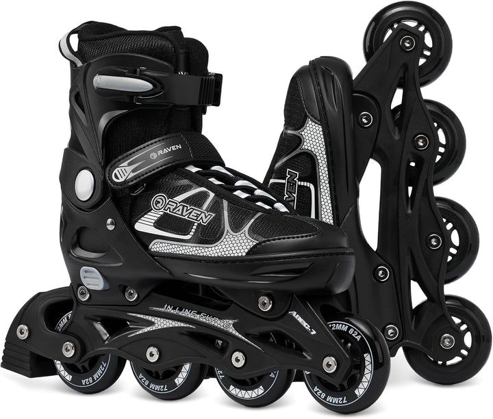Raven Verstellbare Inlineskates optional als 2in1 Inlineskates-Schlittschuhe Spirit - Kugellager Abe