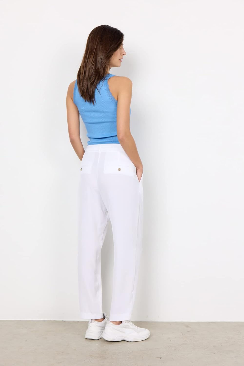 SOYACONCEPT Herren SC-GABI 12-C Damen Hose 38 Weiss, 38 Weiß