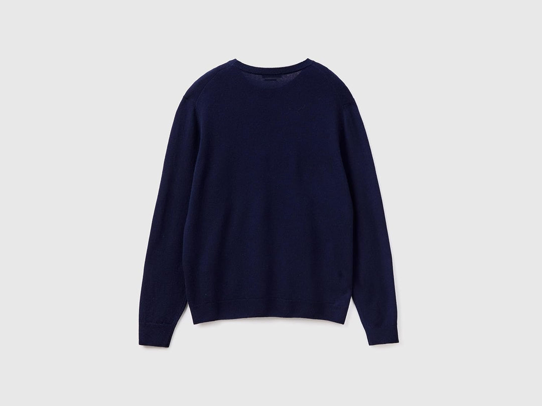 United Colors of Benetton Damen 1002d1k01 Pullover (1er Pack) S Blau, S Blau