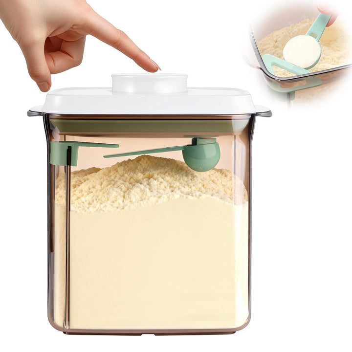 Milchpulverspender 1700ml Versiegelter Aufbewahrungsbox mit Löffel Milchpulver Babynahrungsbehälter