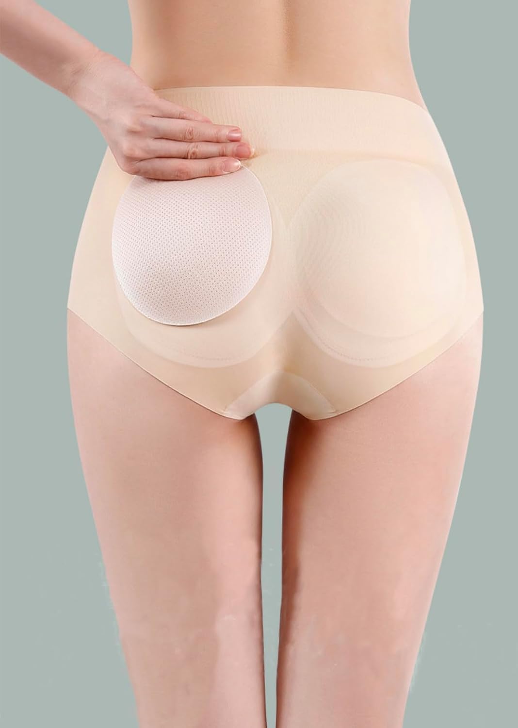 MuistA Damen Po Push Up Unterhosen mit abnehmbare Polster Butt Lifter Höschen Shapewear Unterwäsche